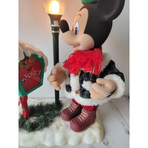 Telco 1995 Mickey Mouse animated mailbox Xmas decor motionette - Picture 4 of 17